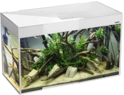 AquaEl Glossy akvarie i Hvid 150 cm 405 Liter