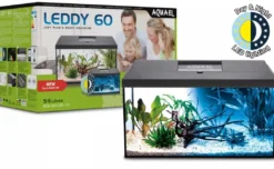 AquaEl Leddy Startersæt Day & Night Plus 54 Liter Sort Lampe