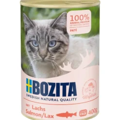 Bozita Kattefoder Pate 400g Laks