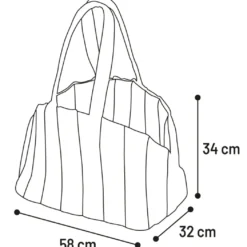 Bæretaske Gladys Beige 58x32x34 cm