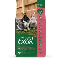 Burgess Excel Mature Kaninfoder 1,5 kg - Tranebær og Timian