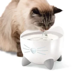 Catit Pixi Drikkefontæne i Hvid med Rustfrit stål
