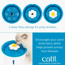Catit Senses 2.0 Flower Fountain (drikkeautomat) 3 L med LED