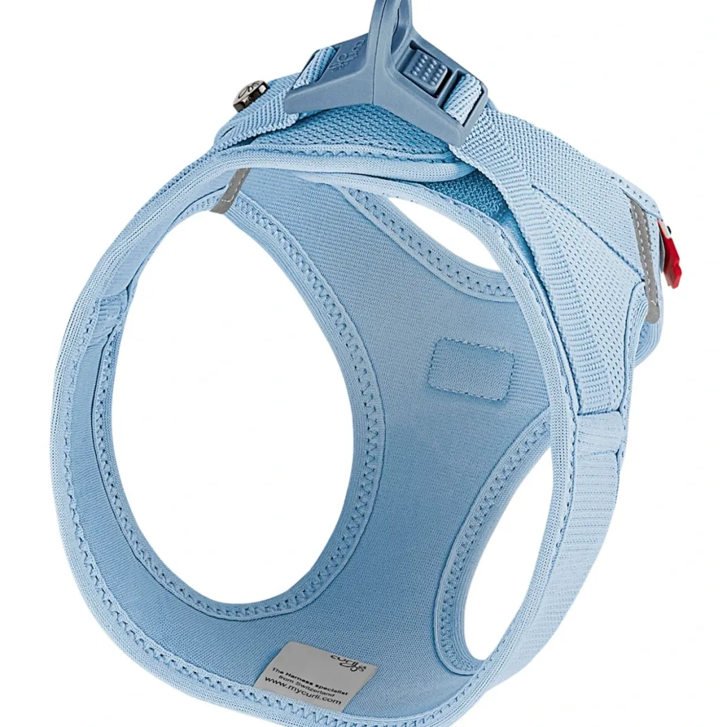 Curli Vest Hundesele Clasp Air Mesh M Skyblue - balanceret komfort til aktive hunde