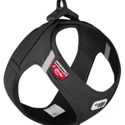 Curli Vest hundesele Clasp Air Mesh Sort M bryst 43-49 cm - let og sikker komfort