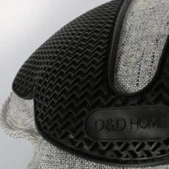 D&D Home Elliot Grey Oxford 25x23 cm - robust hundelegetøj med piv og TPR