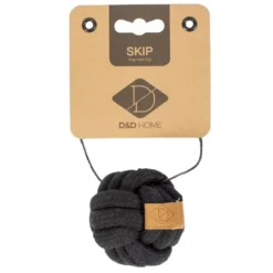 D&D Home Skip Ball L 15 cm Sort Knudereb 18 mm - hundelegetøj