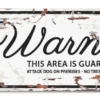 D&D WARNING SIGN Mini Chihuahua Hvid