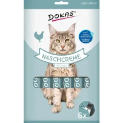 Dokas Kat Creamy Slikbar Kattesnack Kyllingelever 90 Gram