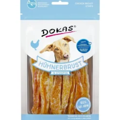 Dokas Kyllingebryststrimler 70 g - naturlige hundesnacks