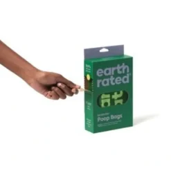 Earth Rated Øko hømhømposer Lavendel med håndtag 120 stk