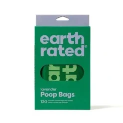 Earth Rated Øko hømhømposer Lavendel med håndtag 120 stk