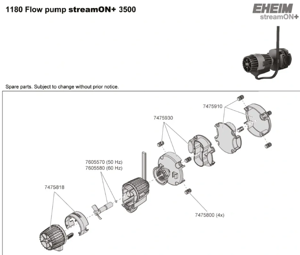Eheim cirkulationspumpe streamON +3500