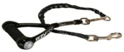 EzyDog Mongrel line Firm Grip sort 30 cm - kort og stærk hundesnor