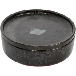 Flad Jasper Black Dots Ø 13 cm x 2 cm