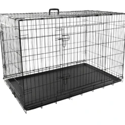Flamingo Hundebur i metal Keo Sort XL