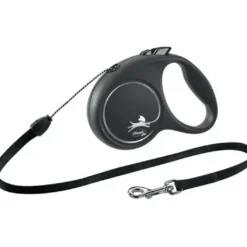 Flexi Black Design Snor S 5 meter 12 kg sort