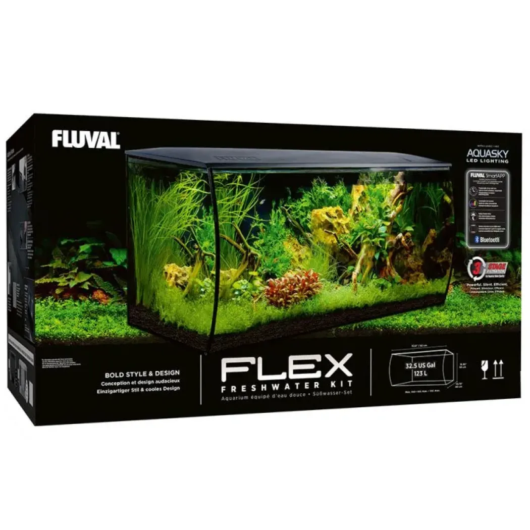 Fluval Flex akvarium 123 Liter Sort