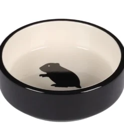 Hamsterskål Nala Sort-hvid Rund 8,5 cm