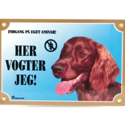 Her vogter jeg skilt med Setter