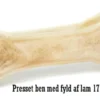 Håndlavet Presset Tyggeben med fyld af lam 17 cm 115 g - stort tyggeben til hunde
