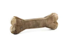 Håndlavet Presset Tyggeben med fyld af hjort 12 cm 38 g - naturlig hundesnack