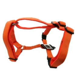 Hundesele Nylon Orange justerbar Orange str. 66-91 cm 25 mm - åndbar komfort