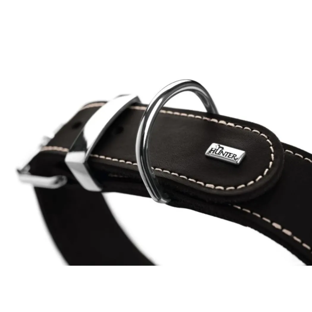 Hunter Aalborg Special Hundehalsbånd Sort 45 - 30-38 cm
