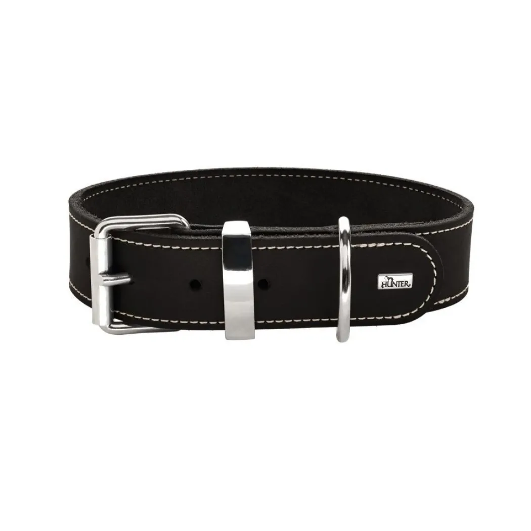 Hunter Aalborg Special Hundehalsbånd Sort 45 - 30-38 cm