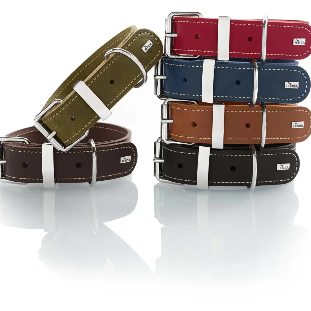 Hunter Aalborg Special Hundehalsbånd Cognac 35 - 24-30 cm