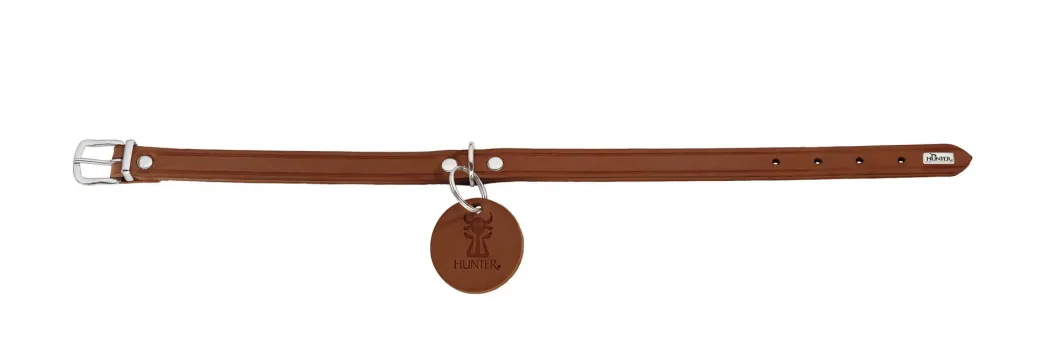 Hunter Aalborg Sport Cognac 32 hundehalsbånd - 24-29 cm