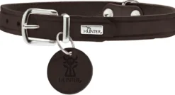 Hunter Aalborg Sport Mørkebrun 60 hundehalsbånd - 45-55 cm
