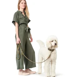 Hunter Aalborg Sport Oliven 32 hundehalsbånd - 24-29 cm