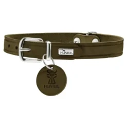 Hunter Aalborg Sport Oliven 52 hundehalsbånd - 38-47 cm
