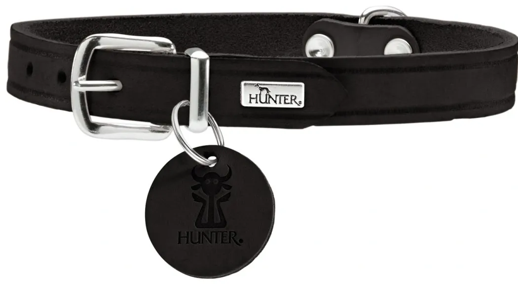 Hunter Aalborg Sport Sort 42 hundehalsbånd - 32-38 cm