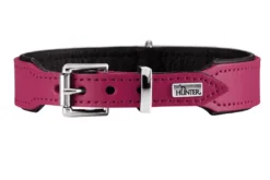 Hunter Basic halsbånd str.37 Pink - 30,0-34,5 cm