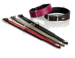 Hunter Basic halsbånd str.32 Stone - 24,0-28,5 cm