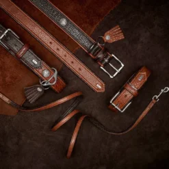 Hunter Cody 60 Mørkebrun Cognac hundehalsbånd - 46-52 cm