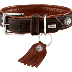 Hunter Cody 60 Mørkebrun Cognac hundehalsbånd - 46-52 cm