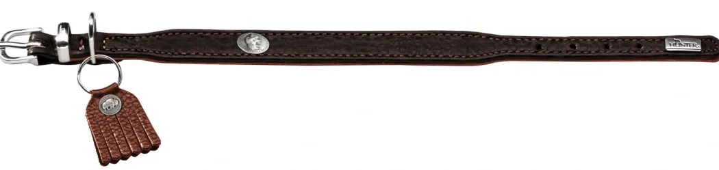Hunter Cody Petit 30 Mørkebrun Cognac hundehalsbånd