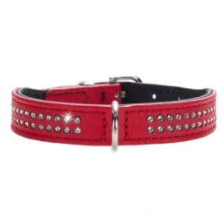 Hunter Diamond petit halsbånd str.32 Rød - 24-28 cm