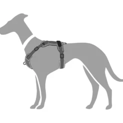Hunter Divo hundesele L grå/grå just mave 72-100 cm - Stabil kontrol og komfort
