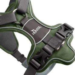 Hunter Divo hundesele L-XL grøn/grå just mave 79-107 cm - Stabil kontrol og komfort