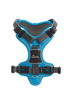 Hunter Divo hundesele L-XL lyseblå/grå just mave 79-107 cm - Sikker pasform og høj komfort