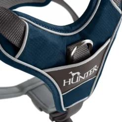 Hunter Divo hundesele L-XL petrol/grå just mave 79-107 cm - Ergonomisk komfort og refleks