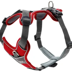 Hunter Divo hundesele L-XL rød/grå just mave 79-107 cm - Ekstra stabilitet og komfort