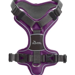 Hunter Divo hundesele M violet/grå just mave 56-73 cm - Balanceret pasform og komfort