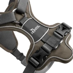Hunter Divo hundesele XS brun/grå just mave 34-47 cm - Let pasform til små hunde