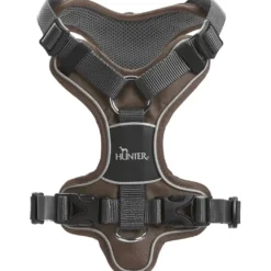 Hunter Divo hundesele XS brun/grå just mave 34-47 cm - Let pasform til små hunde
