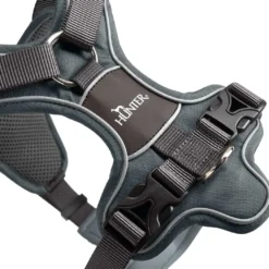 Hunter Divo hundesele XS grå/grå just mave 34-47 cm - Stabil kontrol og komfort